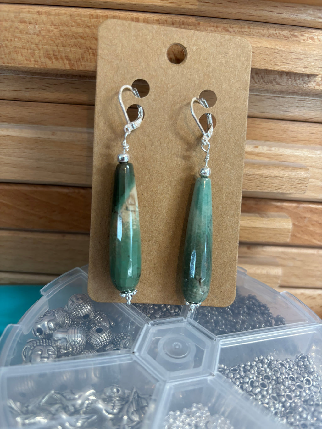 Chrysoprase Drop Earrings