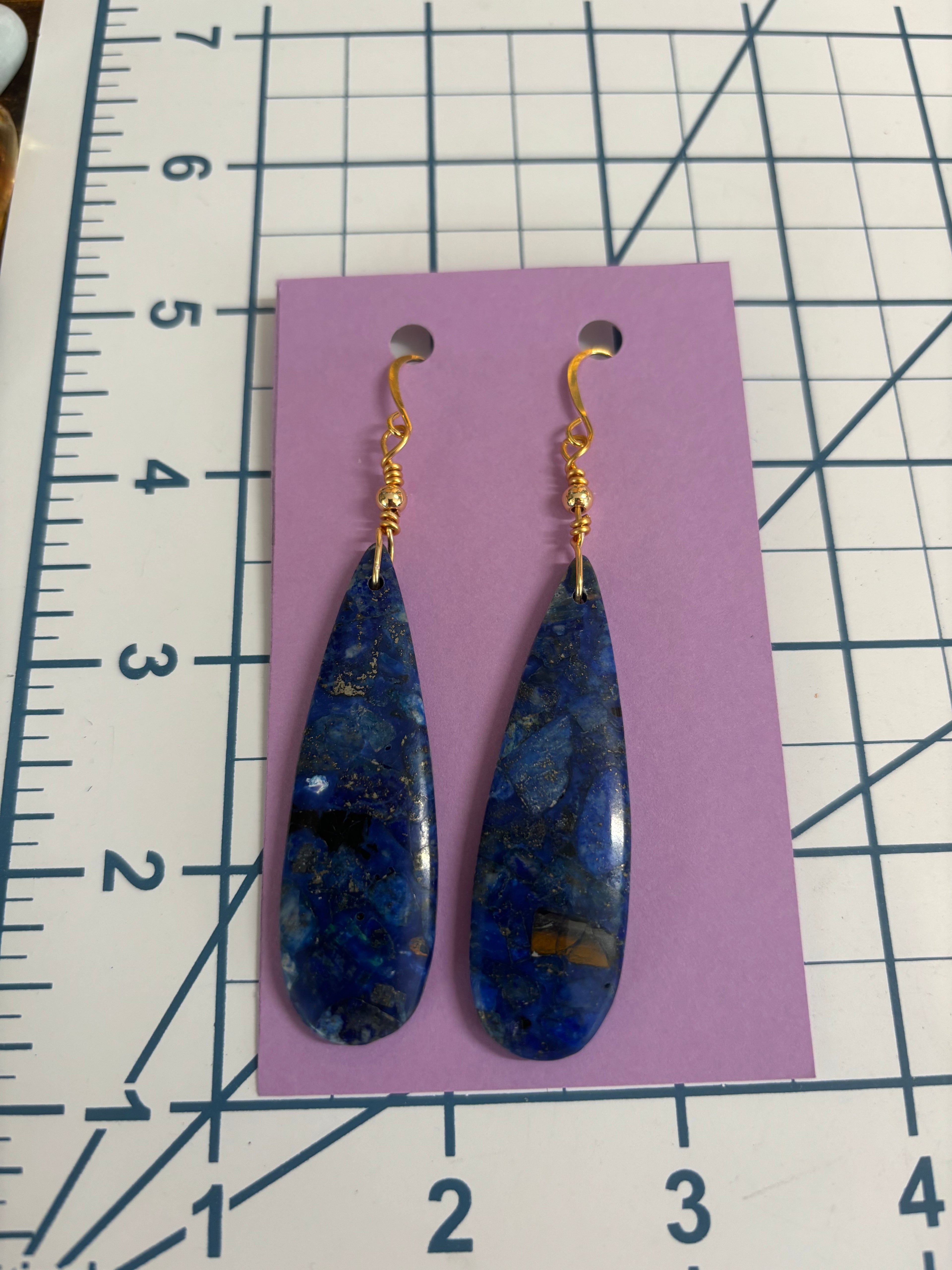 Lapis Lazuli Drop Earrings