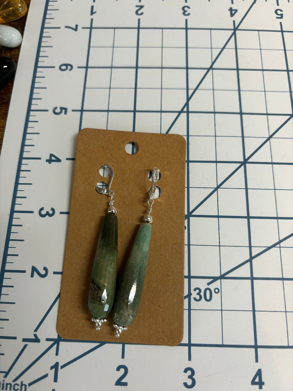 Chrysoprase Drop Earrings