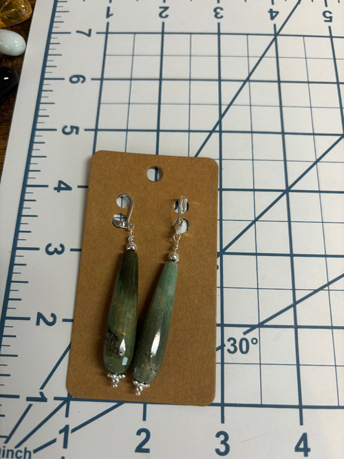 Chrysoprase Drop Earrings