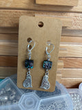 Cats with Abalone Earrings