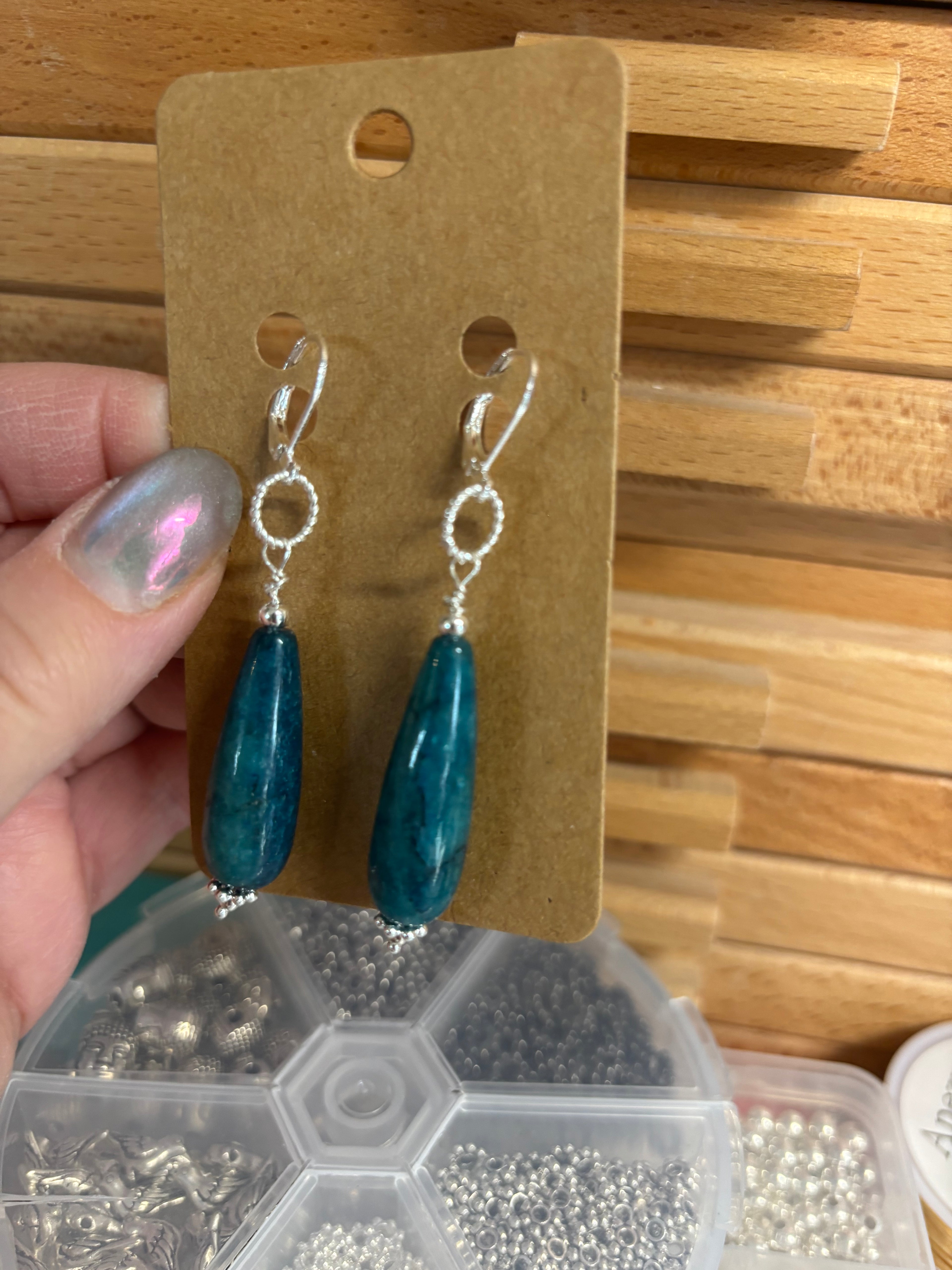 Apatite Drop Earrings