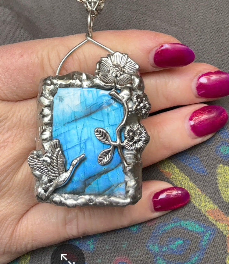 Blue Labradorite Pendant