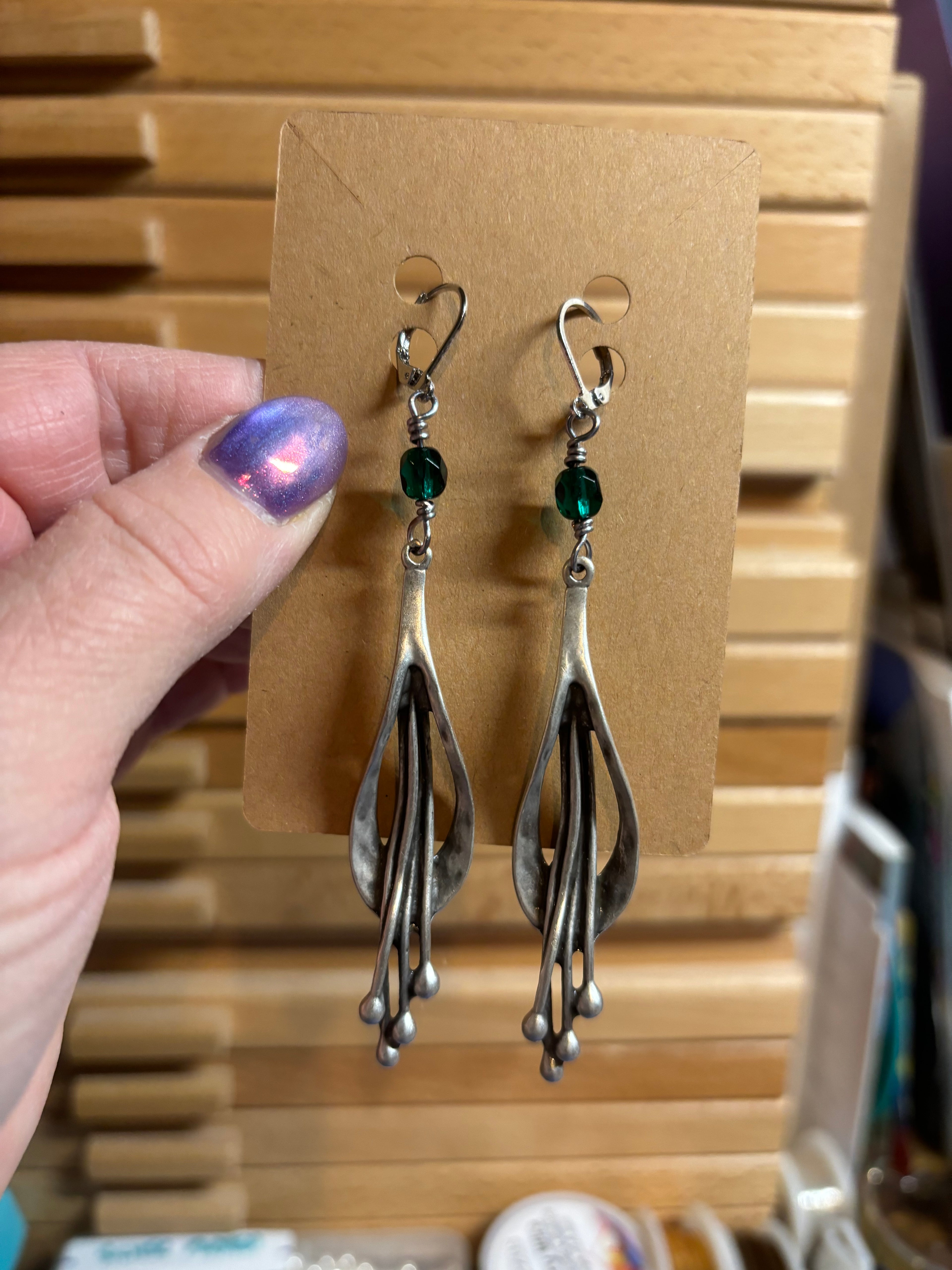 Floral Turkish Drop Earrings